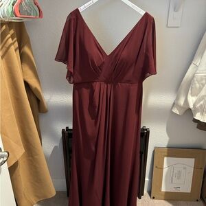 Revelry Deep Red Maxi Dress